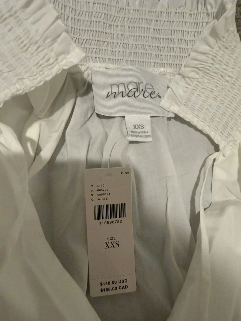 Anthropologie Mare Mare Lace Inset Long-Sleeve Blouse